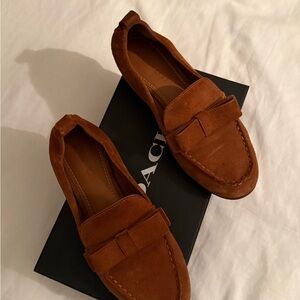 Coach Tan Suede Loafers